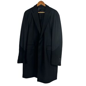 Pretty Green Black Wool Cashmere Blend Women's Coat Size XL